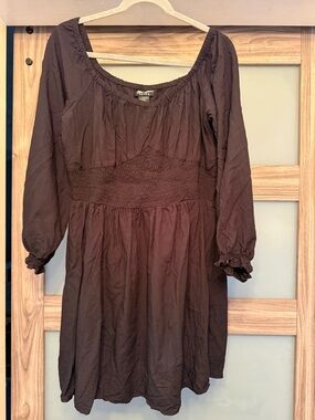 Wrangler Retro V-Neck Elastic Neck Dress